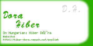 dora hiber business card